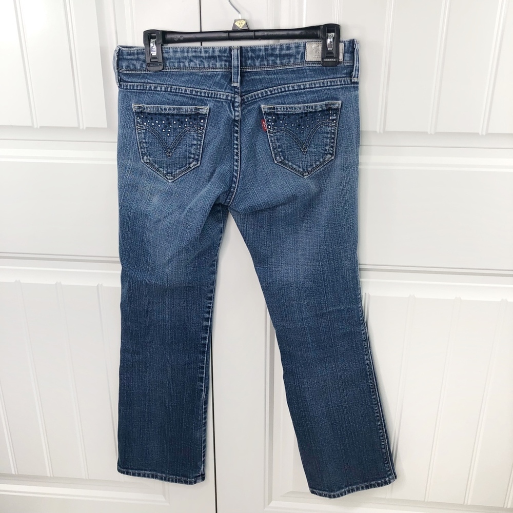 Levi's Night Blues Embellished Bootcut Jeans 6M